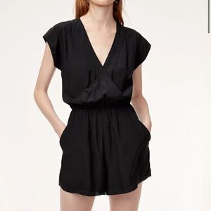 Aritzia babaton Corbett Romper blue
